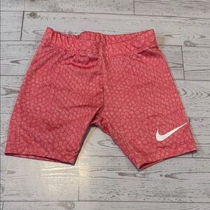 Nike Kids Patterned Pink Shorts